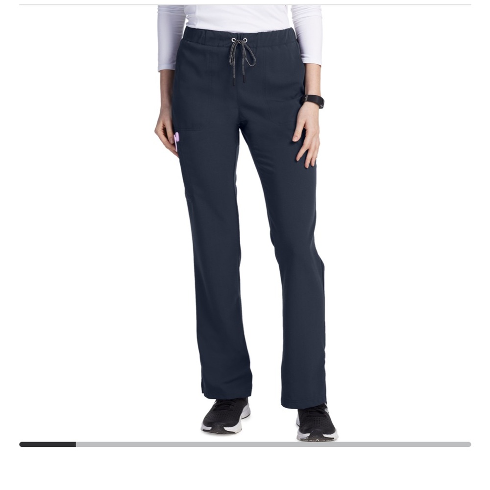 Beyond scrubs navy blue Rosie drawstring cargo scrub pants TL